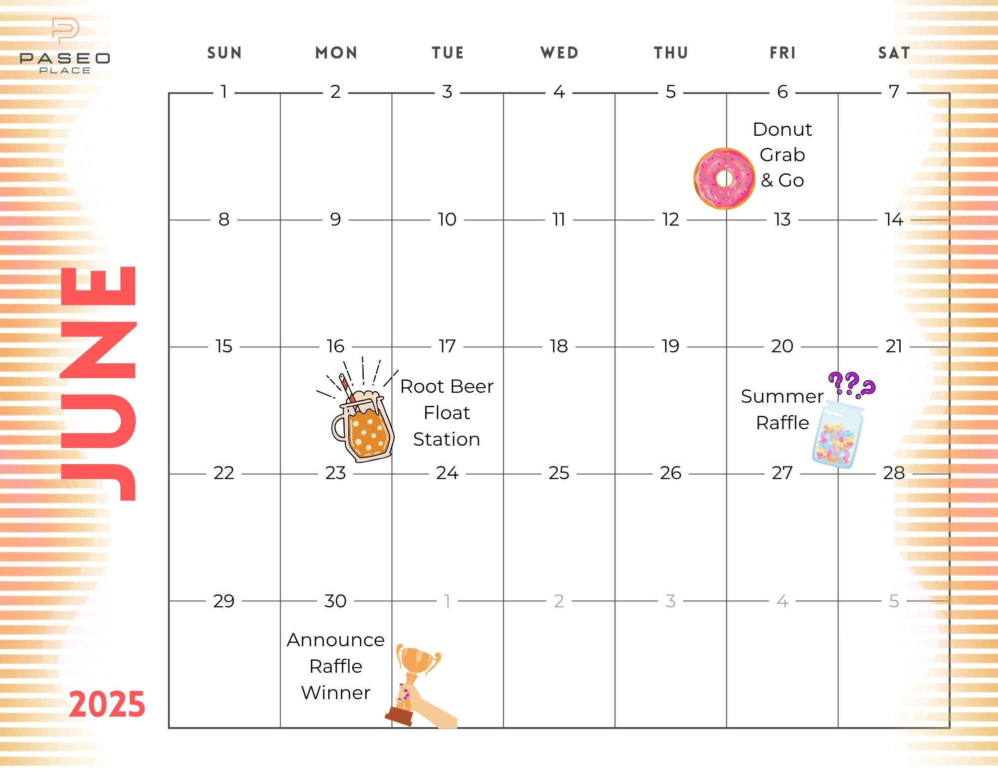 June Event Calendar