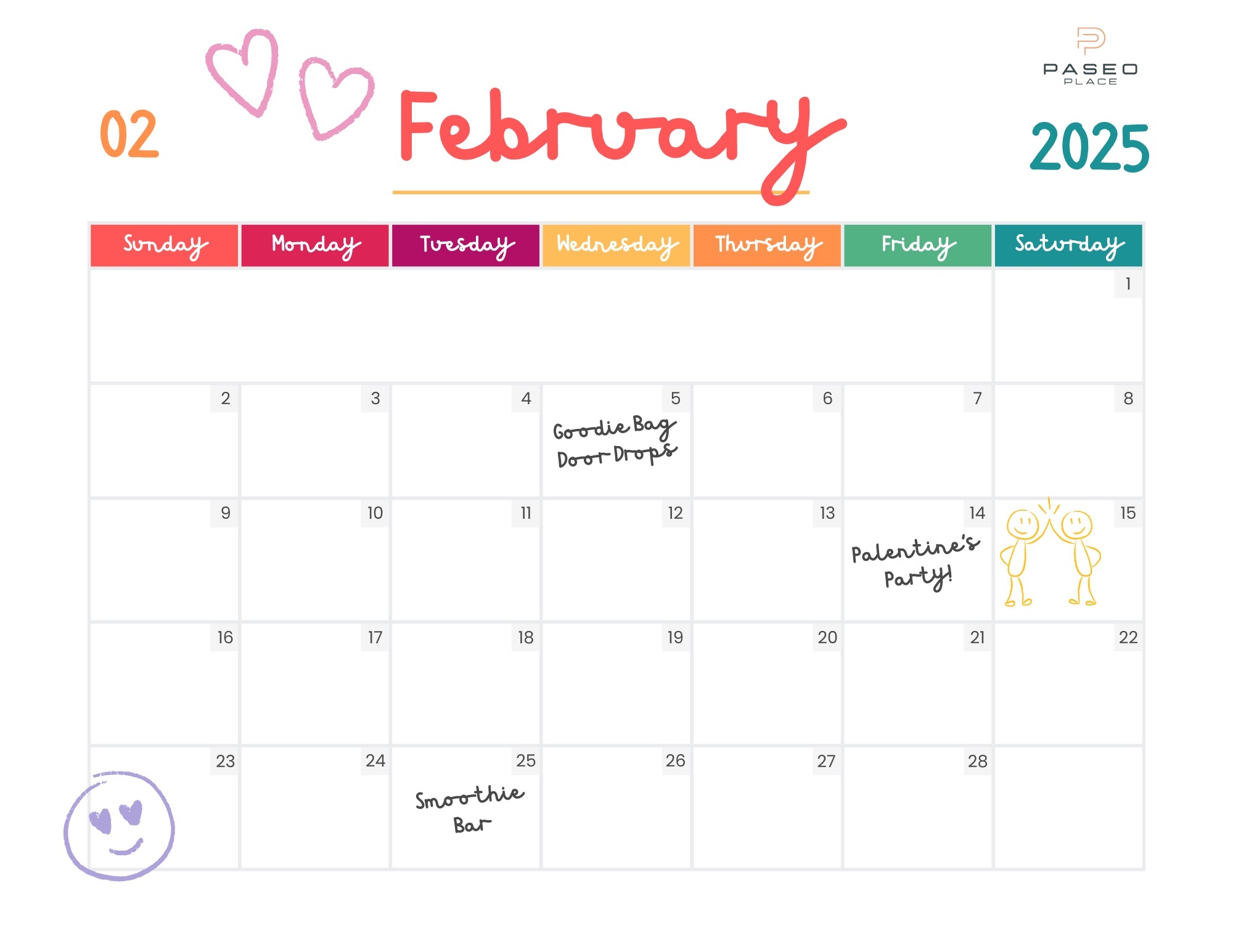 February Events Calendar